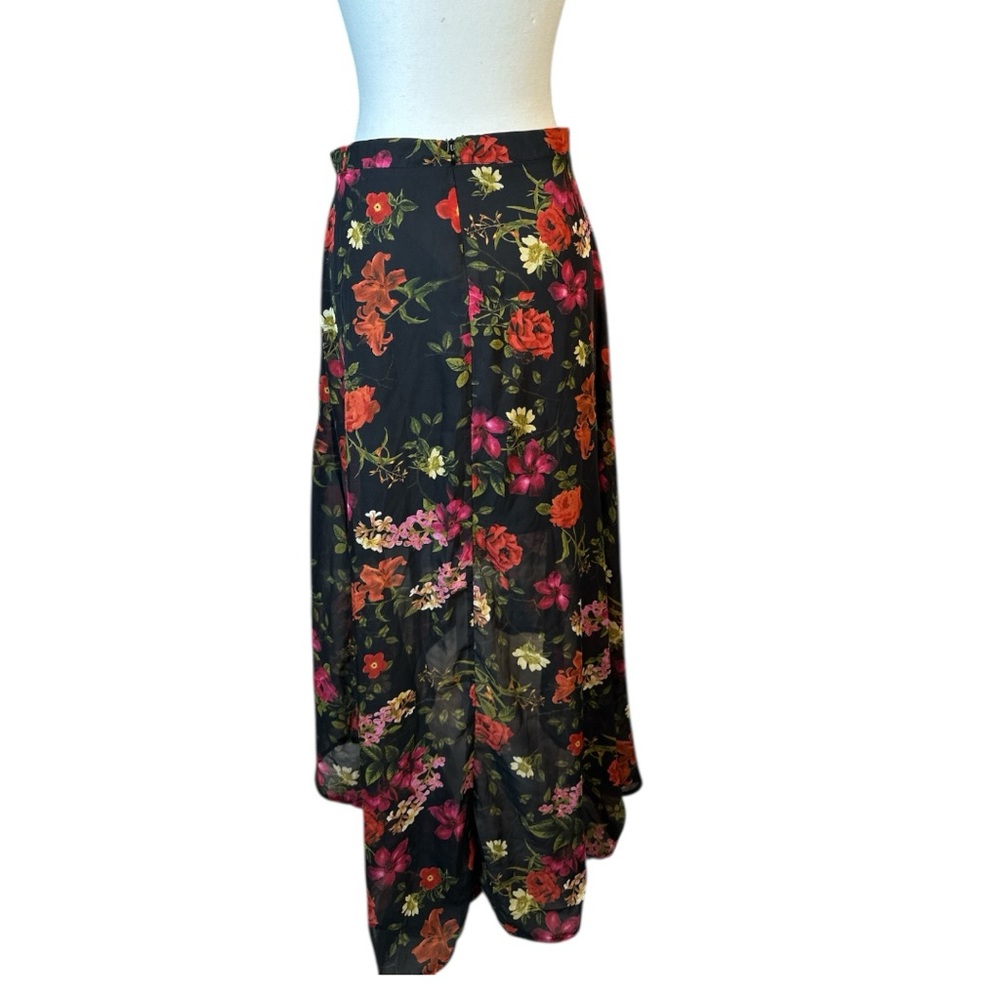 Know One Cares Asymmetrical Midi Wrap Skirt - Picture 3 of 5
